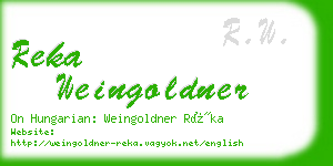 reka weingoldner business card